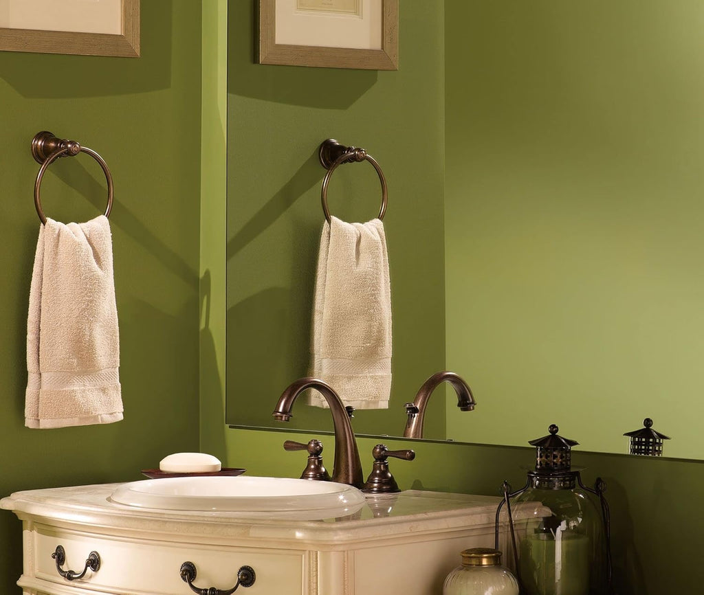 Oil Rubbed Bronze Two-Handle Widespread High-Arc Bathroom Faucet U851948