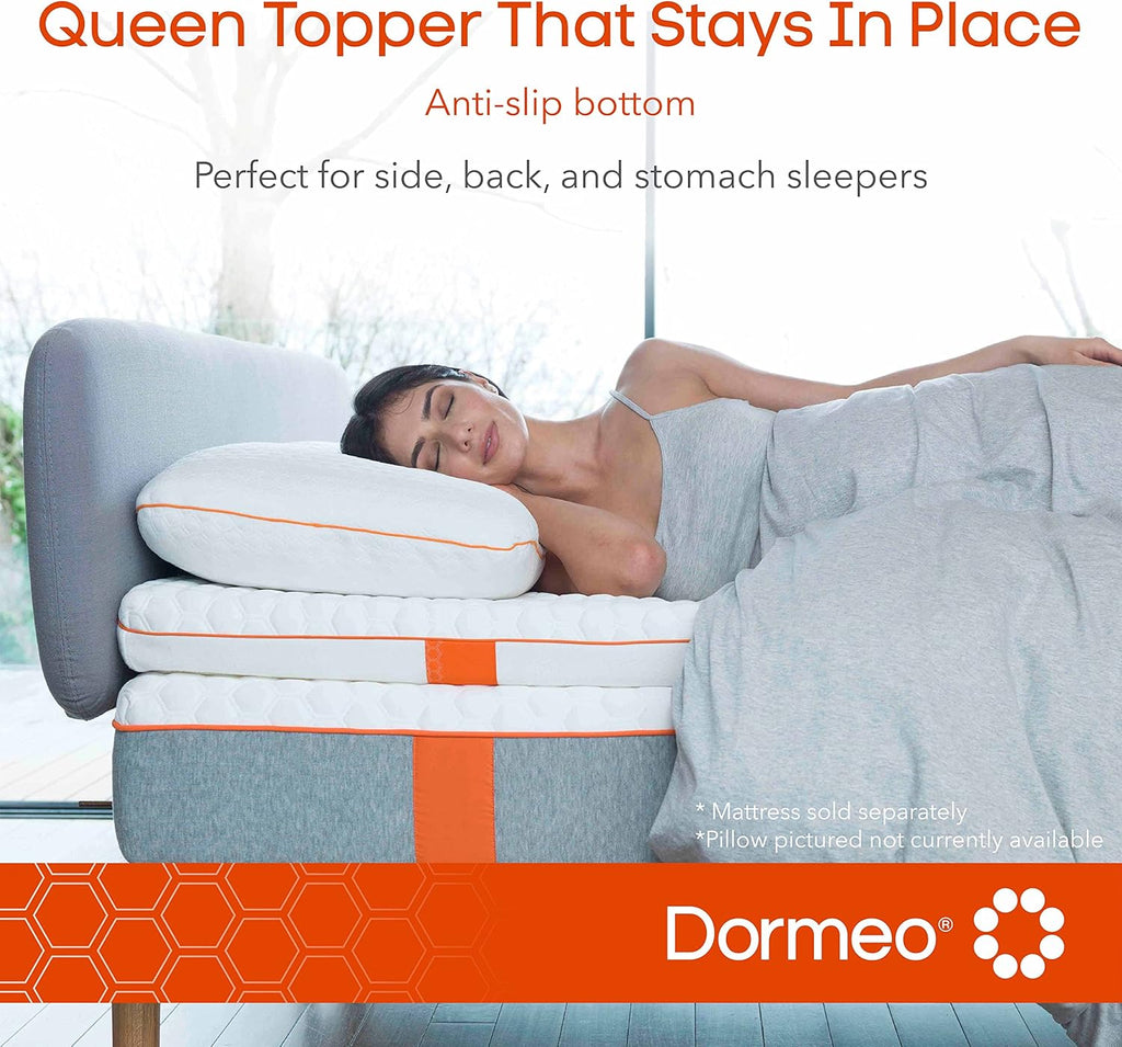 Queen Size Mattress Topper and Waterproof Mattress Protector Bundle A305