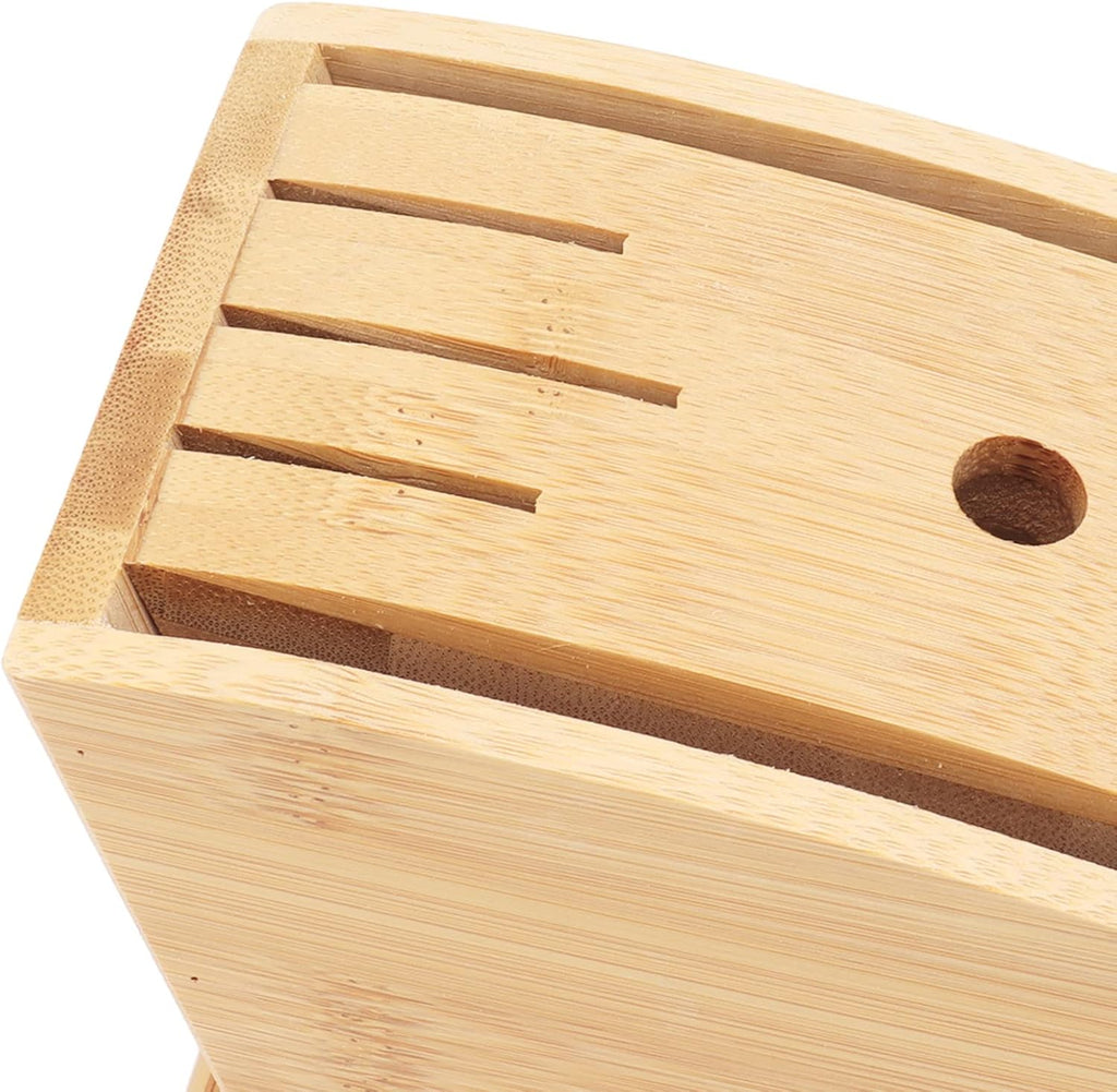 Wooden Knife Block with Non Slip Felt Mat U156