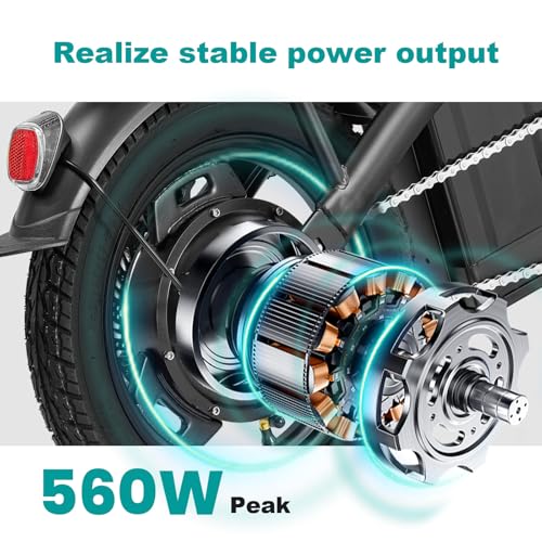 14" Foldable Electric Bike with 560W Motor and 48V Battery H57982