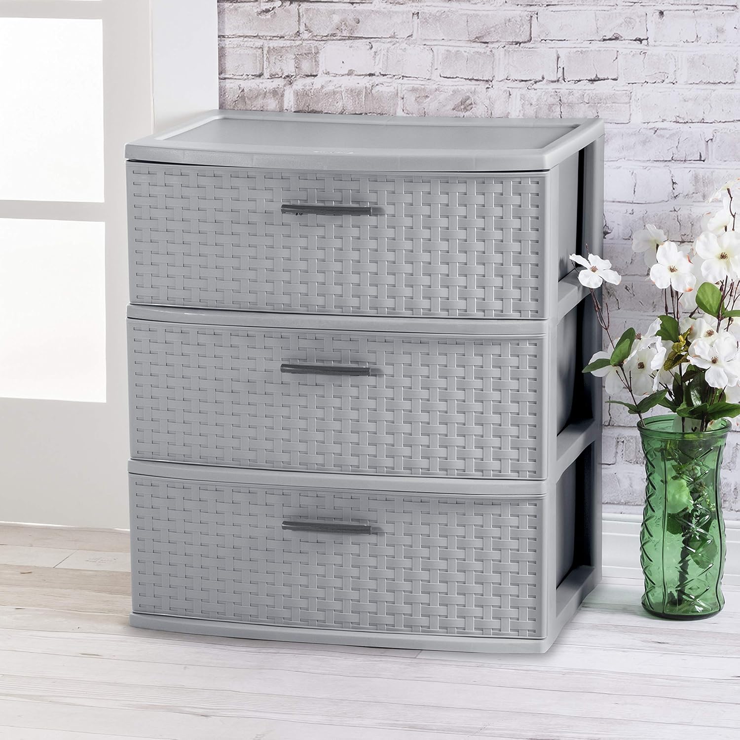 3 Drawer Wide Weave Tower N8903