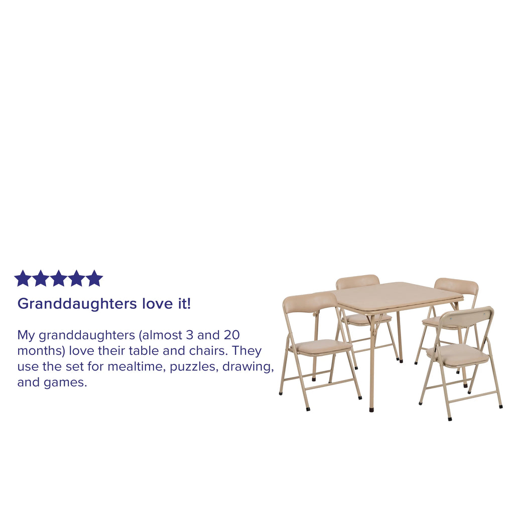 5 Piece Folding Table and Chair Set R986