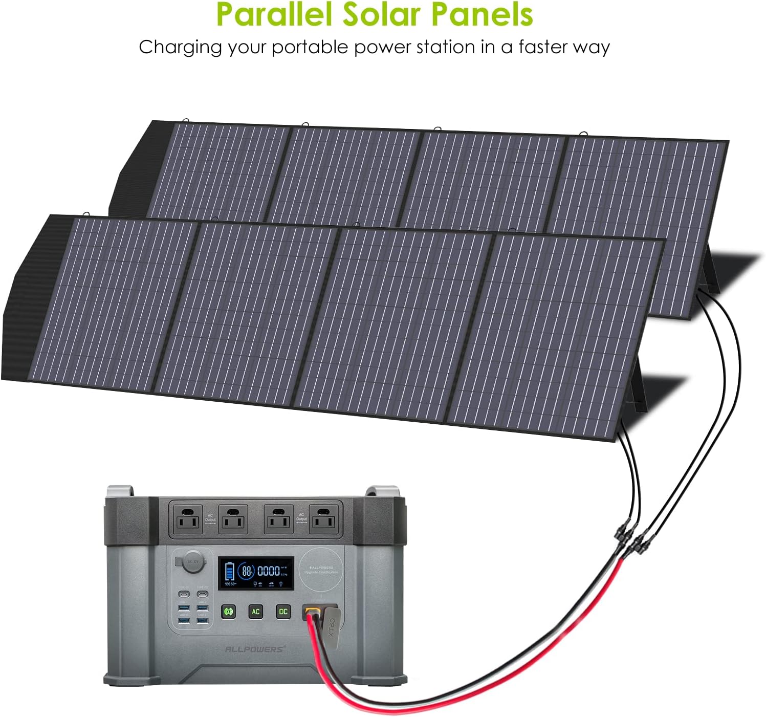 2000W Portable Power Station with 400W Solar Panel Z9951