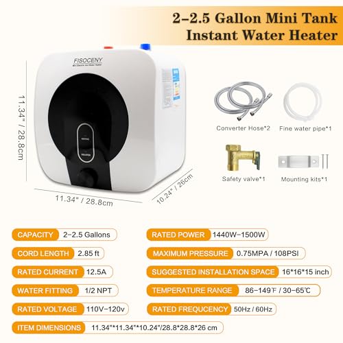 2.5 Gallons Under Sink Electric Water Heater M4848