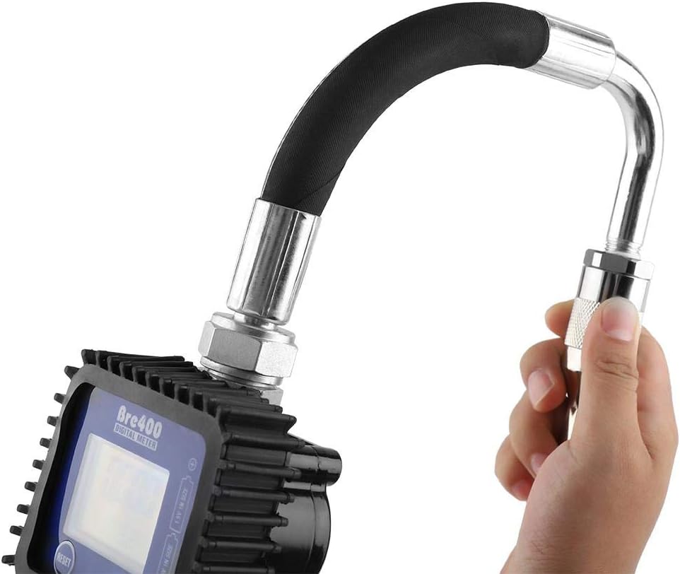 1/2 inch NPT Inlet Pressure 1500 Psi 100 Bar Digital Fuel Oil Lubricant Nozzle with Flow Meter H2909