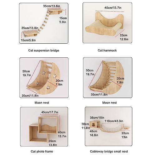 Solid Wood Cat Climbing Frame Set A5318