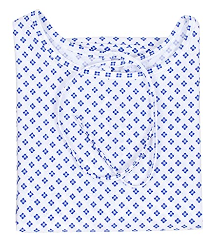 6 Pack Cotton Blend Medical Patient Gowns White Q514403