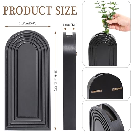 White Wood Wall Vase W642698
