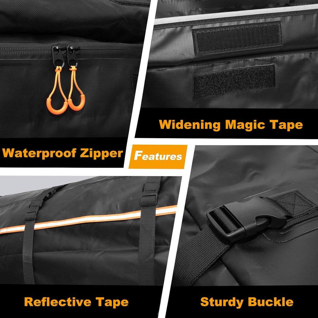 21 Cubic Feet 1000D Waterproof Car Rooftop Cargo Carrier Bag P32214