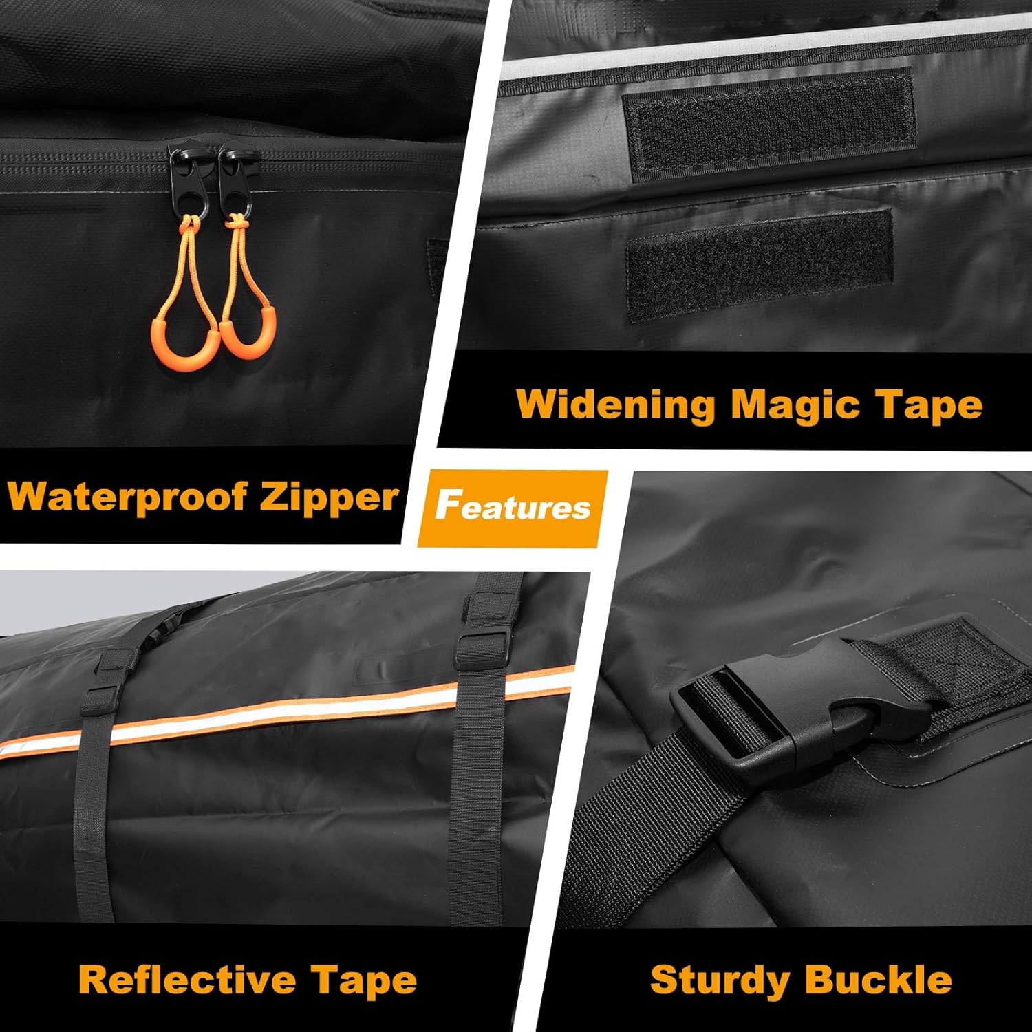 21 Cubic Feet 1000D Waterproof Car Rooftop Cargo Carrier Bag P32214