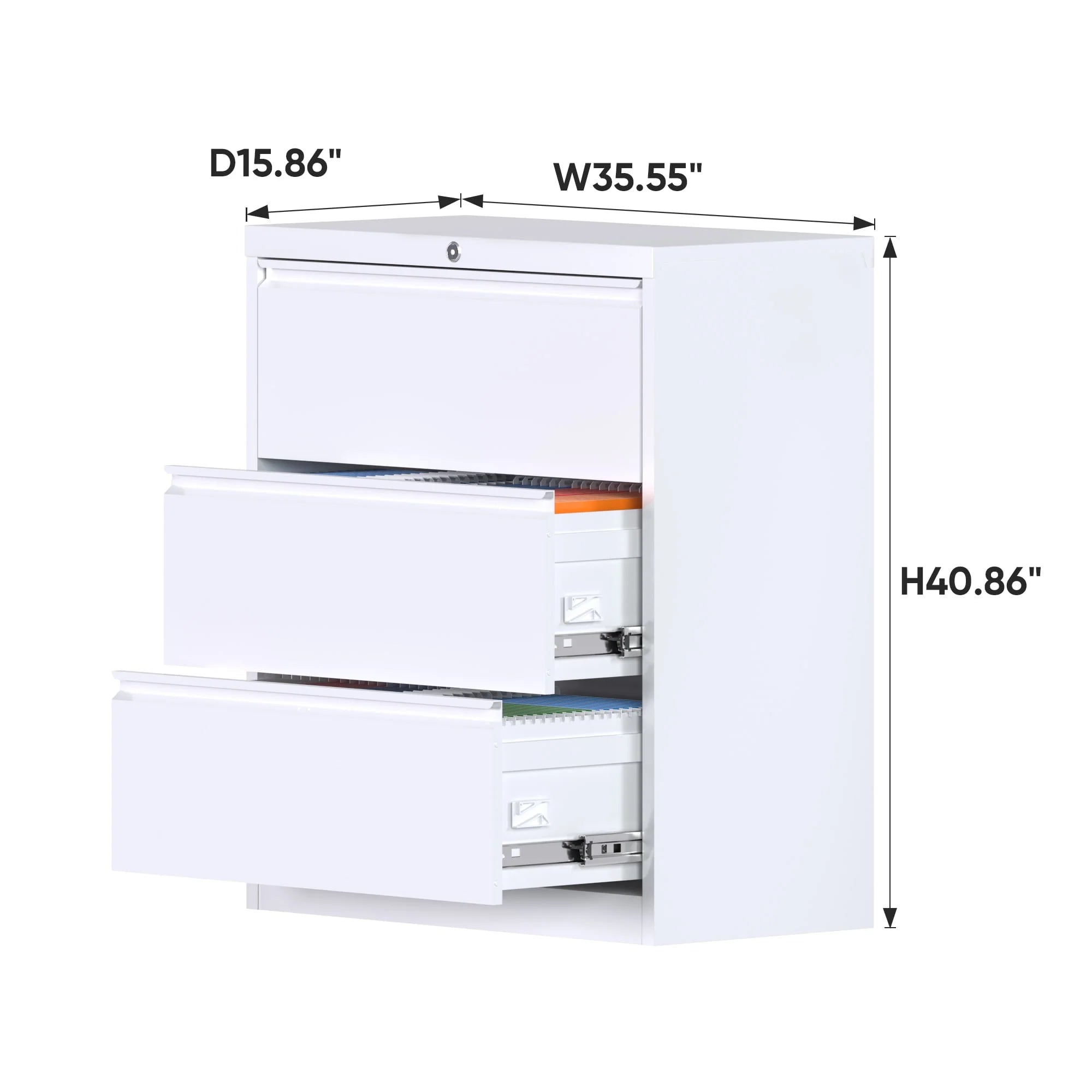 4 Drawer Metal File Cabinet with Lock N6217