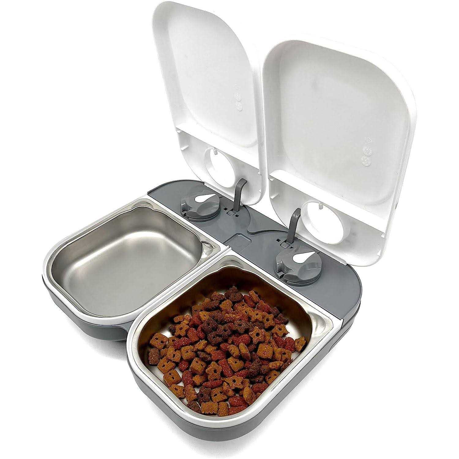Automatic Pet Feeder with Stainless Steel Bowl Inserts C67640