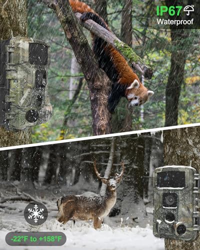 WiFi Trail Camera 4K 64MP Game Camera with Night Vision B67160