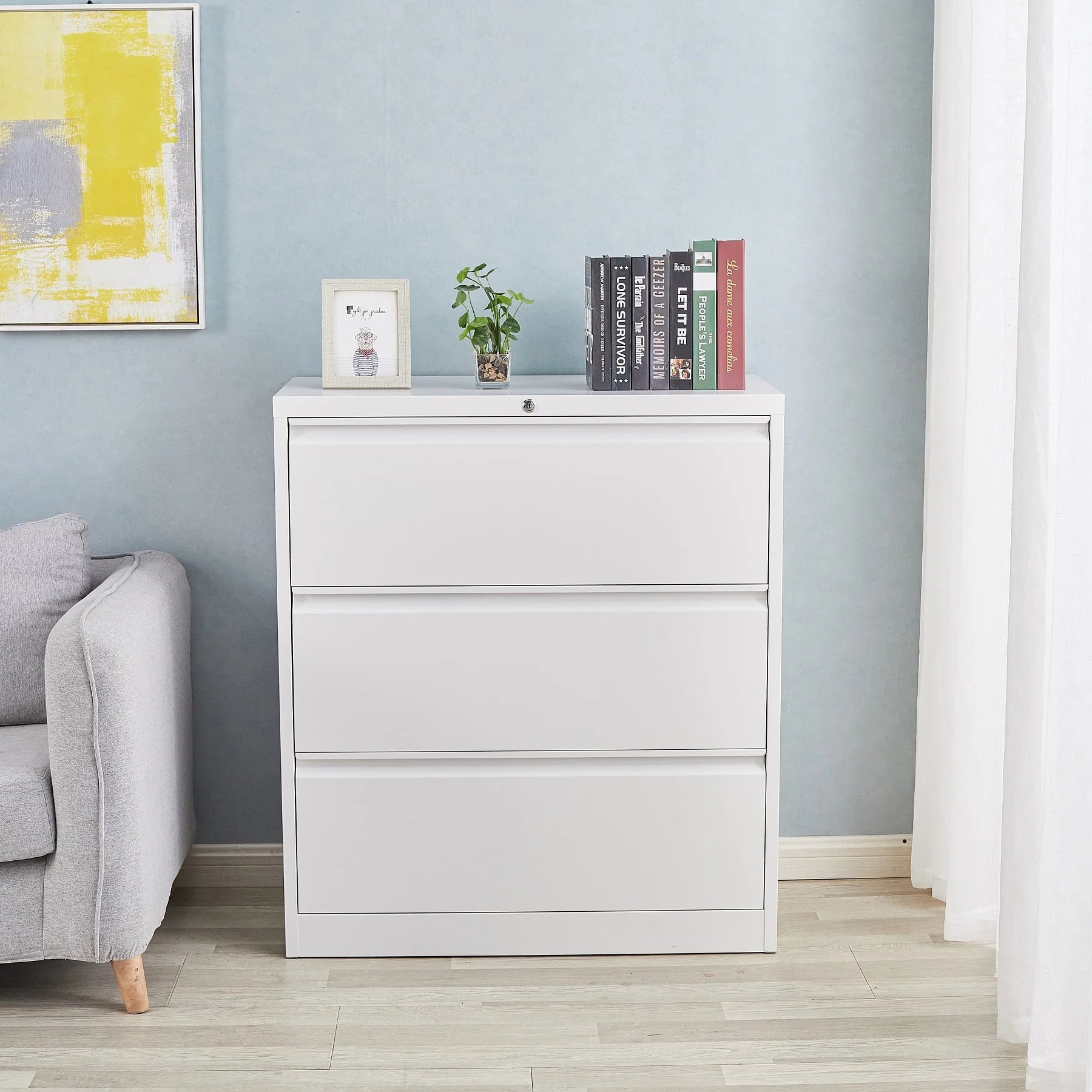 4 Drawer Metal File Cabinet with Lock N6217
