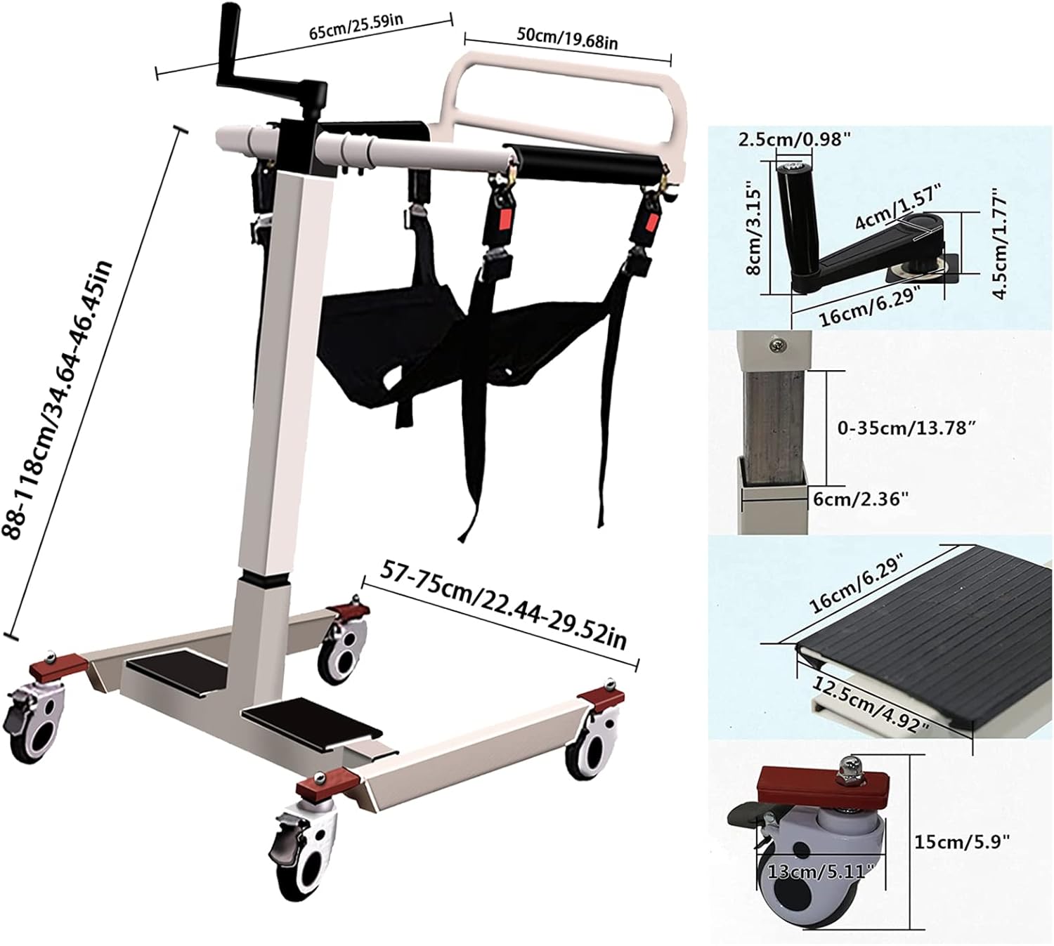 Transfer Wheelchair with Soft Cushion Q14487