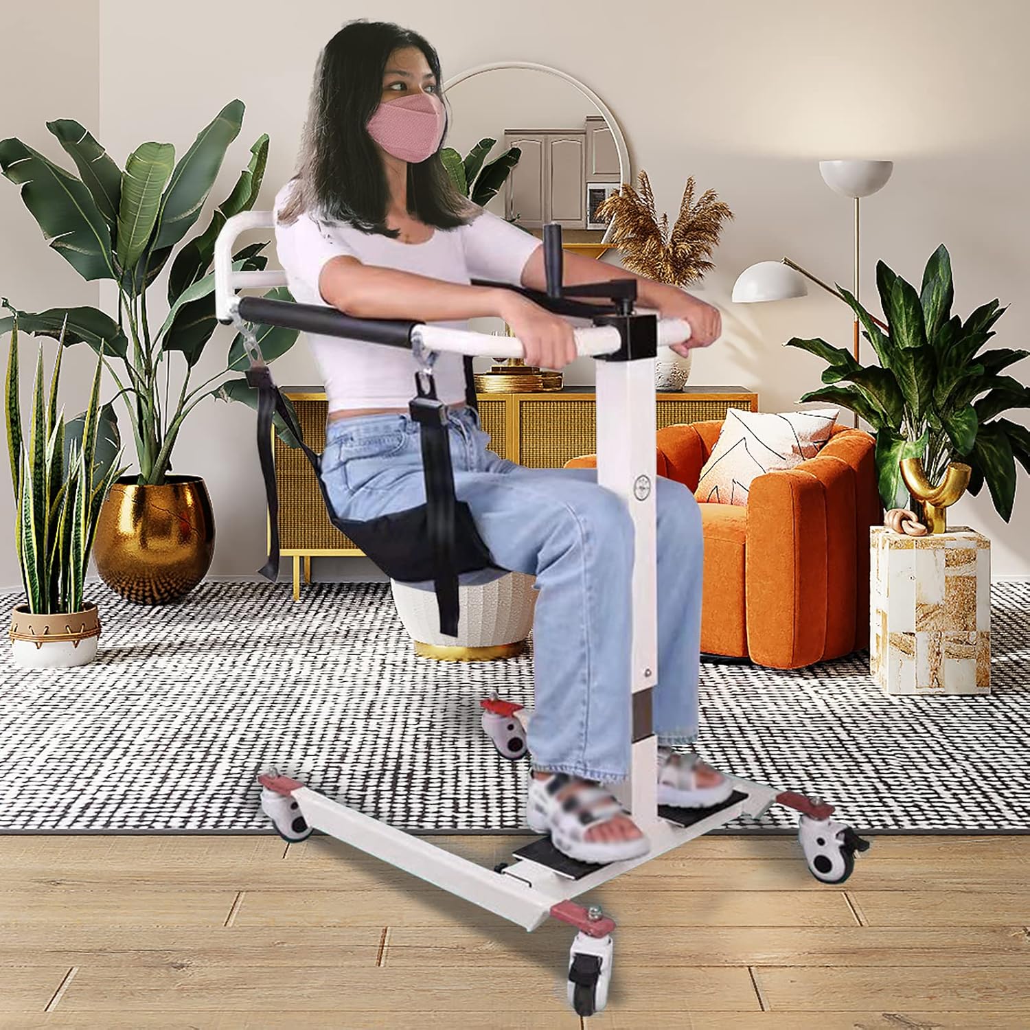 Transfer Wheelchair with Soft Cushion Q14487