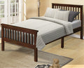 Twin Wood Platform Bed Frame with Headboard and Footboard I5188