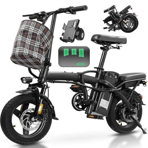 14" Foldable Electric Bike with 560W Motor and 48V Battery H57982