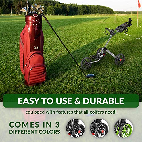 Deluxe Quad-Fold Golf Push Cart R786