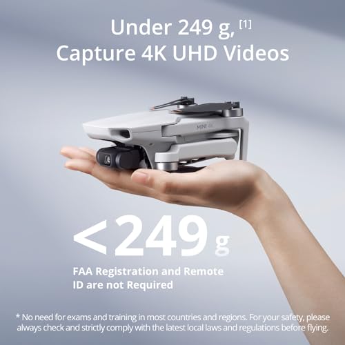 Mini 4K Fly More Combo Drone with 4K UHD Camera, Under 249 g, 3-Axis Gimbal, 3 Batteries X891245