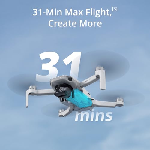 Mini 4K Fly More Combo Drone with 4K UHD Camera, Under 249 g, 3-Axis Gimbal, 3 Batteries X891245