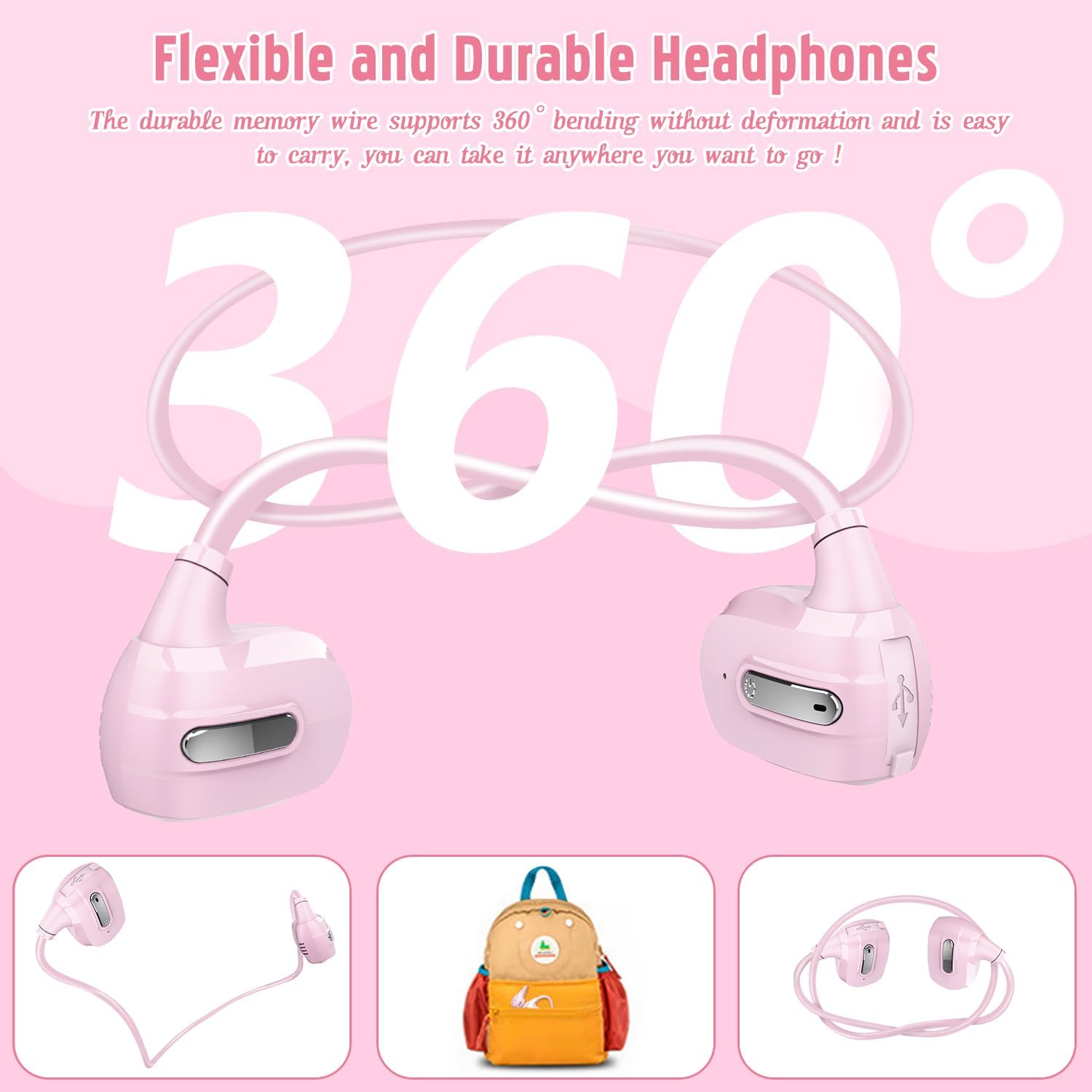Kids Headphones, Open Ear Headphones, Bluetooth 5.3 T265157