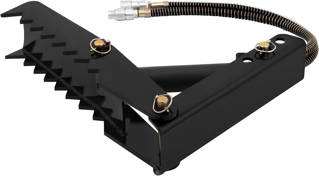 24 inch Hydraulic Backhoe Excavator Thumb Attachments Weld On 1/2in Teeth Thick Steel Plate Assembly with Hydraulic Cylinder Z410