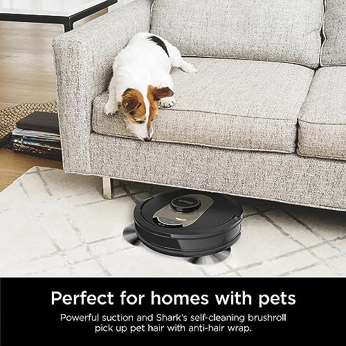 Black AI Robot Vacuum with Self-Empty Base Y86298