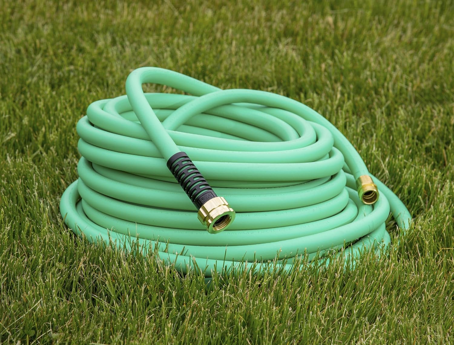 Soft & Supple Easy Coil Water Hose with Crush Proof Couplings 50' x 5/8", Green O94008