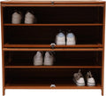 4-Tier Brown Bamboo Shoe Rack A63972