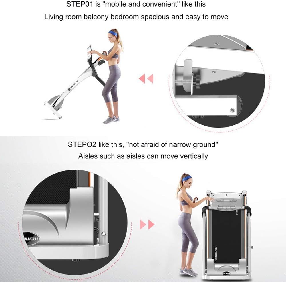 Folding Electric Treadmill with Adjustable Speed and LCD Screen W7231