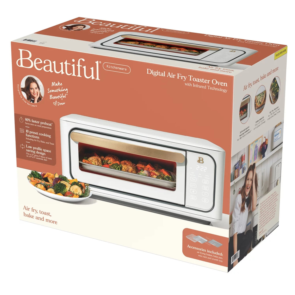 White 9-Slice 1800 W Air Fry Toaster Oven F5922