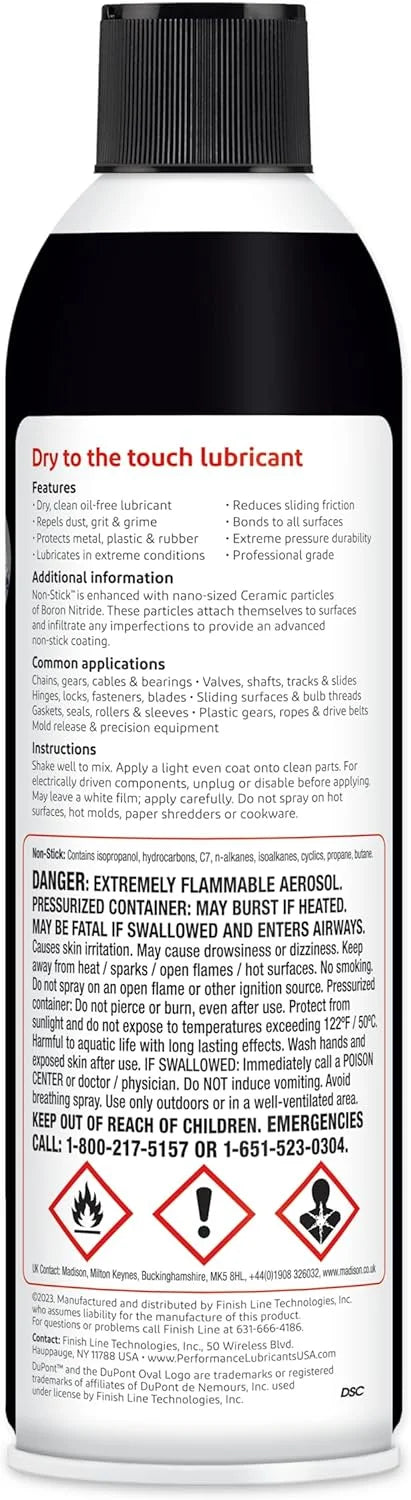 14 oz Non-Stick Dry-Film Lubricant Aerosol N694485
