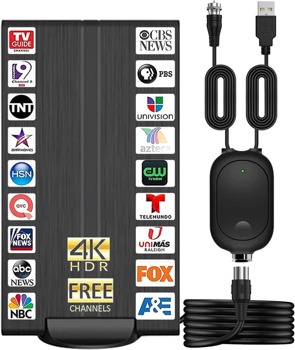 Digital TV Antenna with Amplifier up to 500+ Miles Range T1098