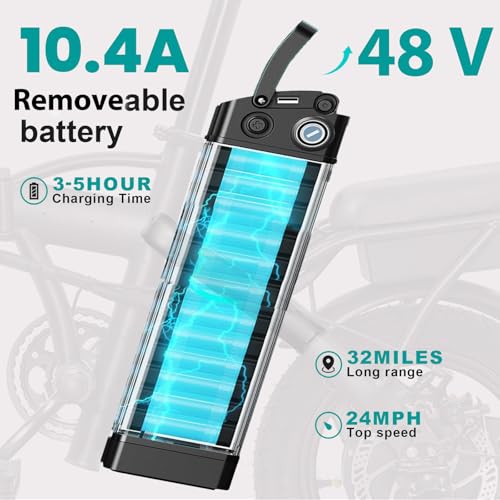 14" Foldable Electric Bike with 560W Motor and 48V Battery H57982