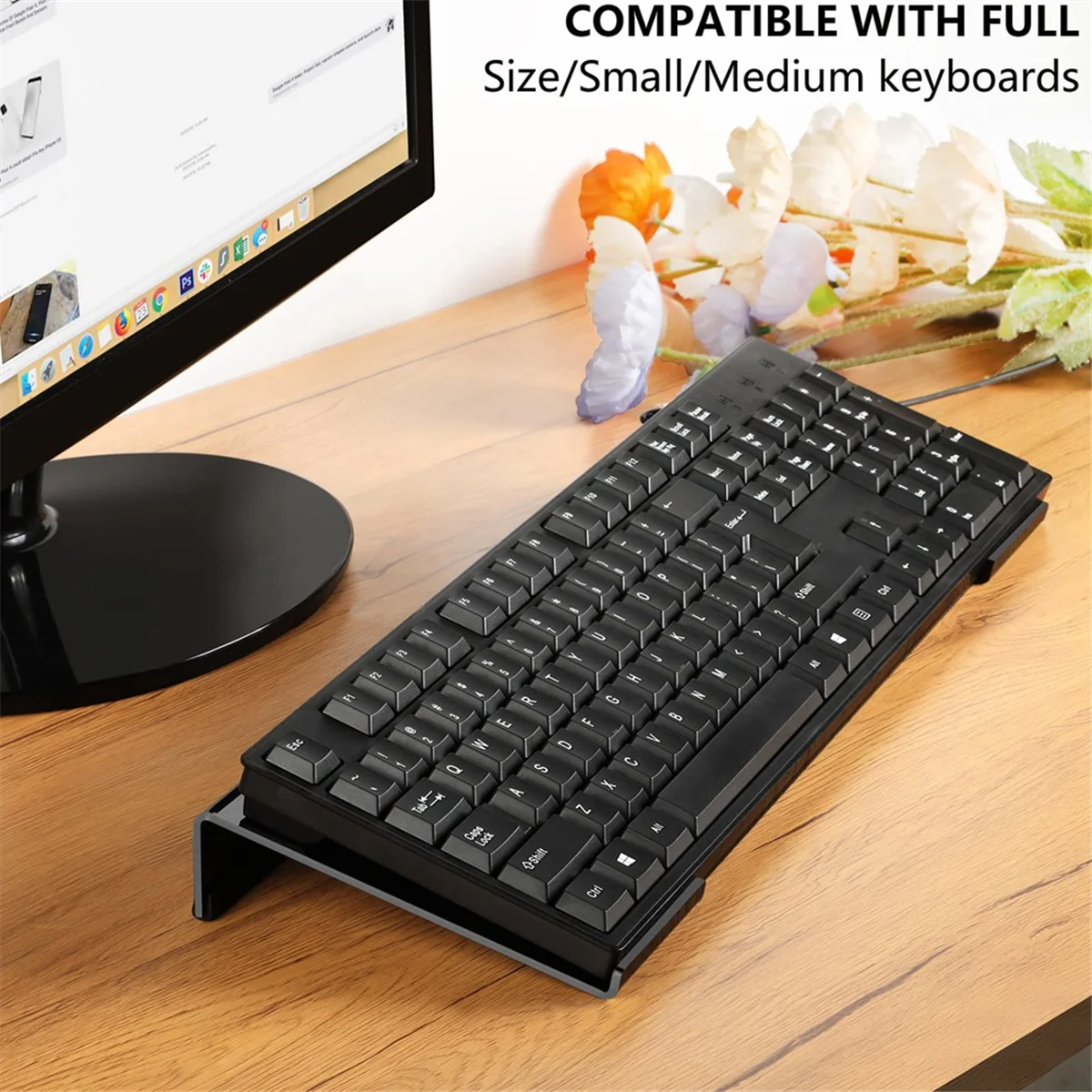Acrylic Computer Keyboard Stand I8714