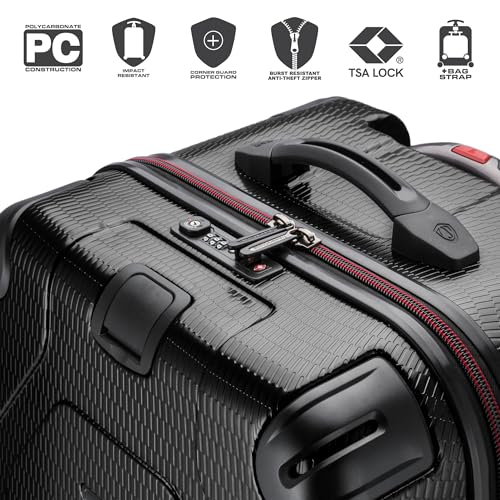 Carbon Gray 30" Hardside Polycarbonate Suitcase with Spinner Wheels N284532