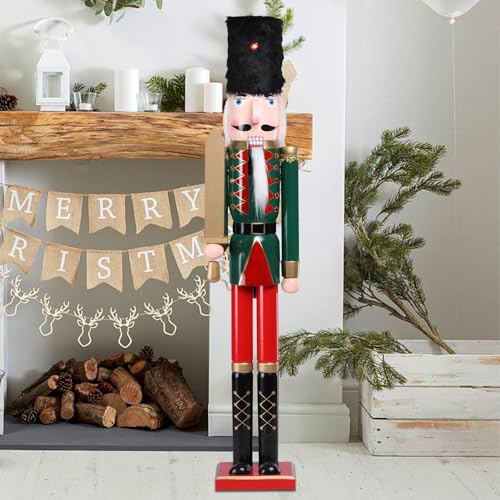 Green Wooden Soldier Nutcracker Figurines, 41.5 J959