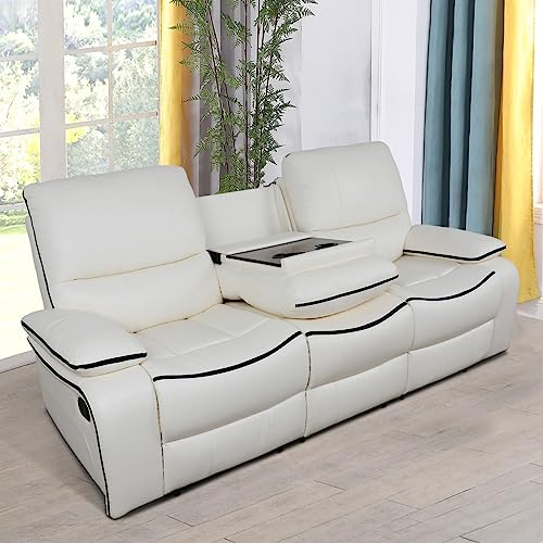 Faux Leather Reclining Sofa Set 3PCS P950061