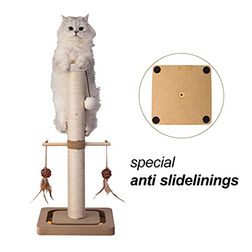 31in Sisal Cat Scratching Post with Perch R590