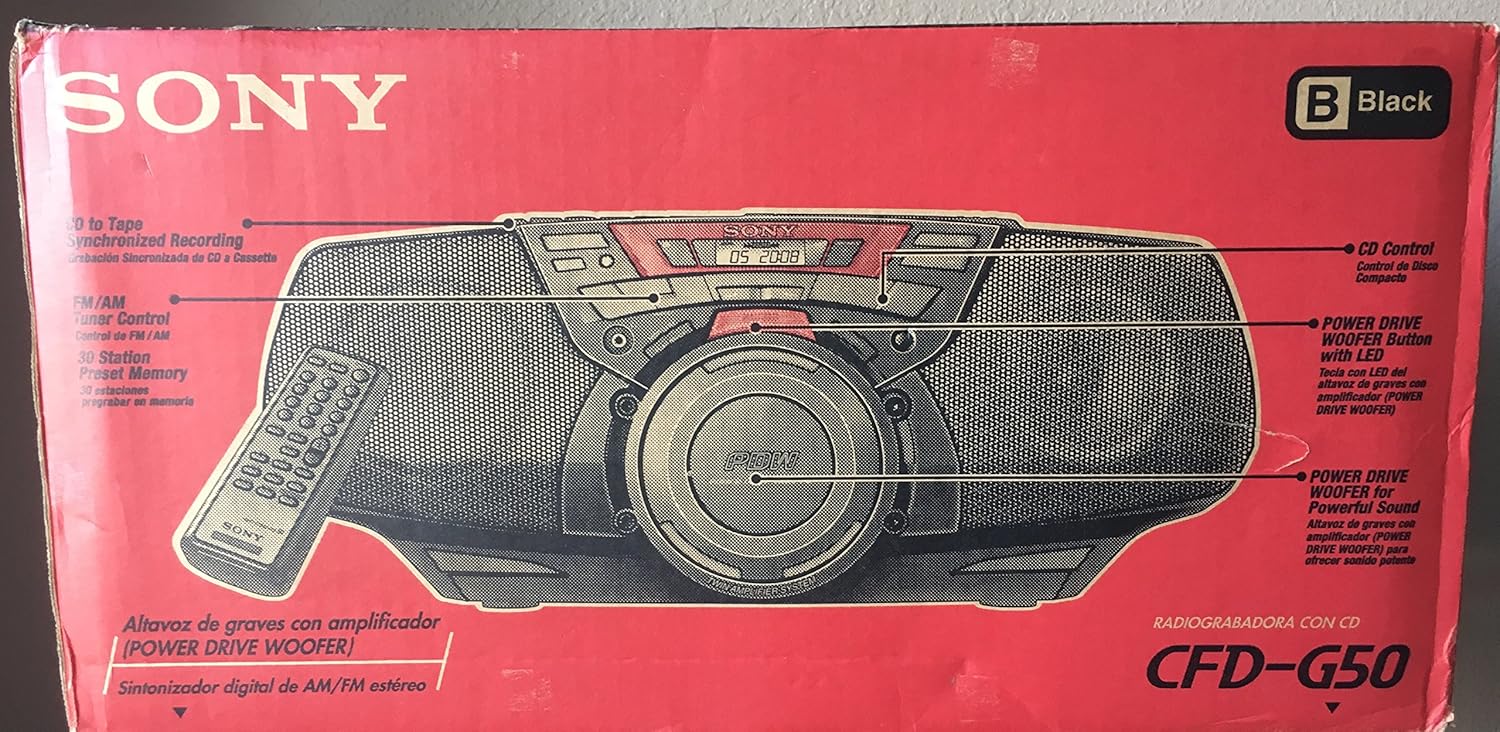 Portable AM/FM/CD Cassette Boombox H61232