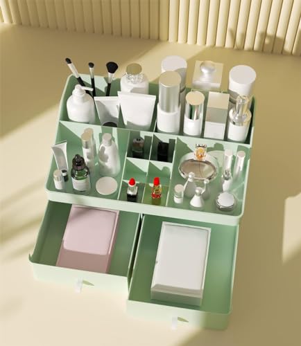 White Makeup Organizer with Drawers W512781