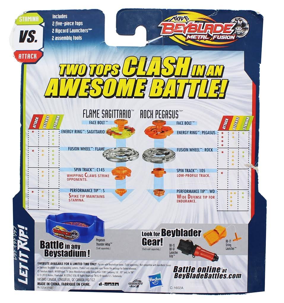 Metal Fusion Sagittario Flame Claw 2-Pack S270