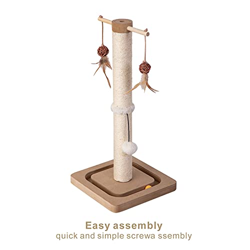 31in Sisal Cat Scratching Post with Perch R590