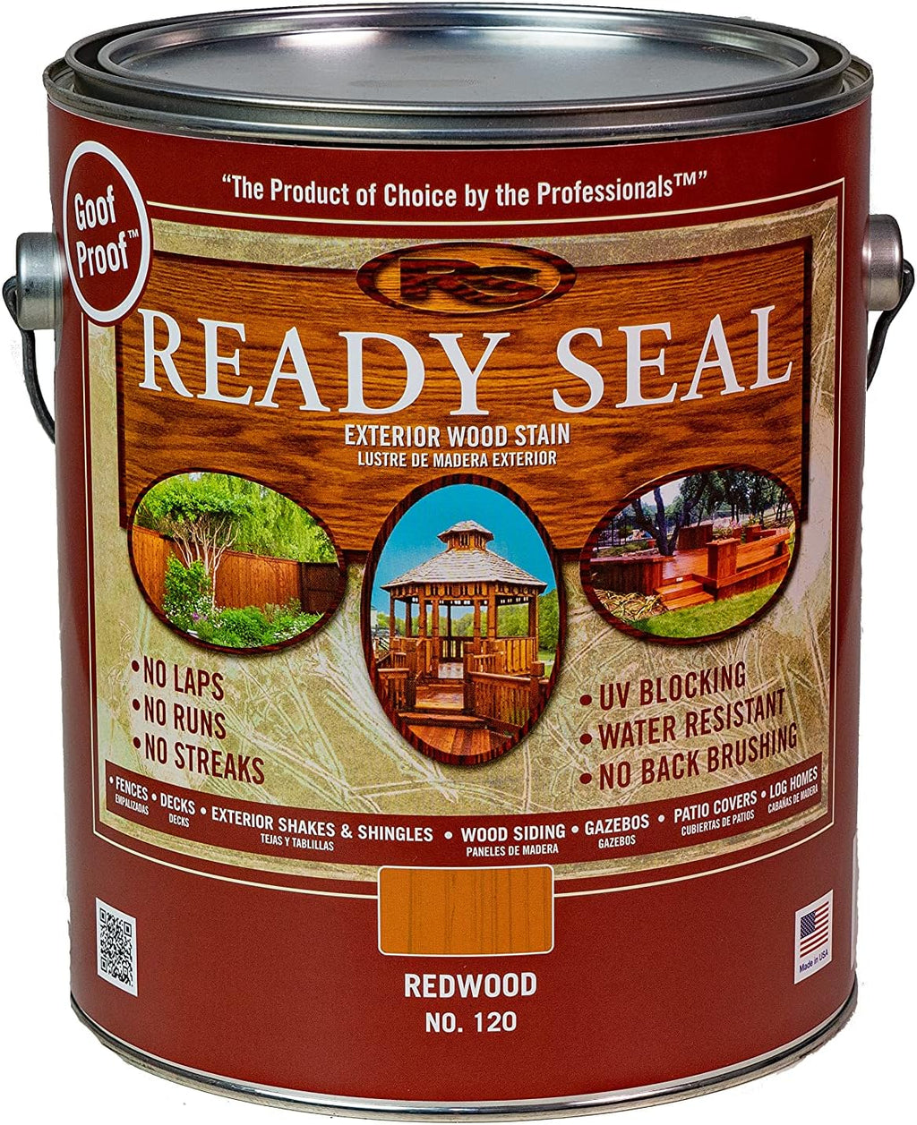 1 gal Redwood Exterior Stain and Sealer D93539