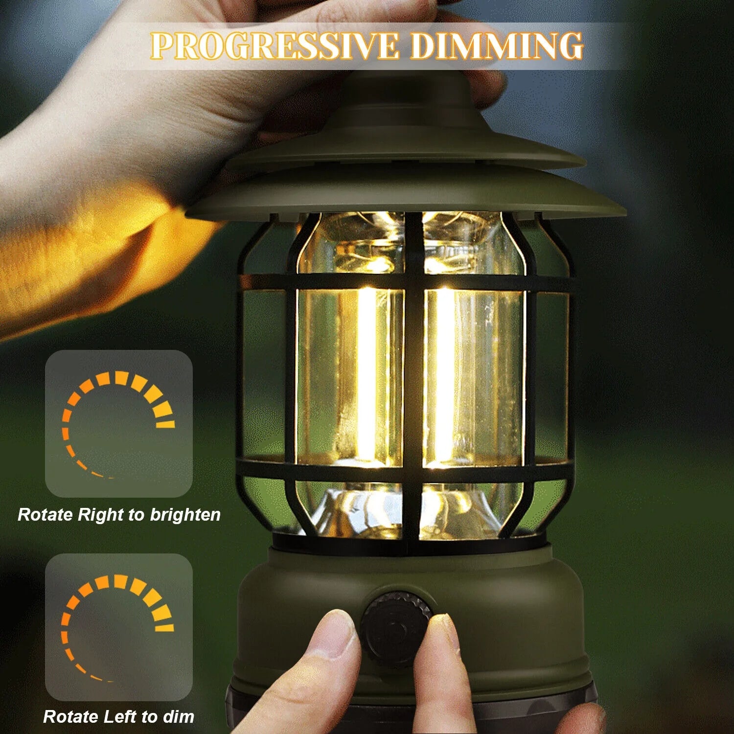 USB Rechargeable LED Camping Lantern Flashlight Lamp L803784