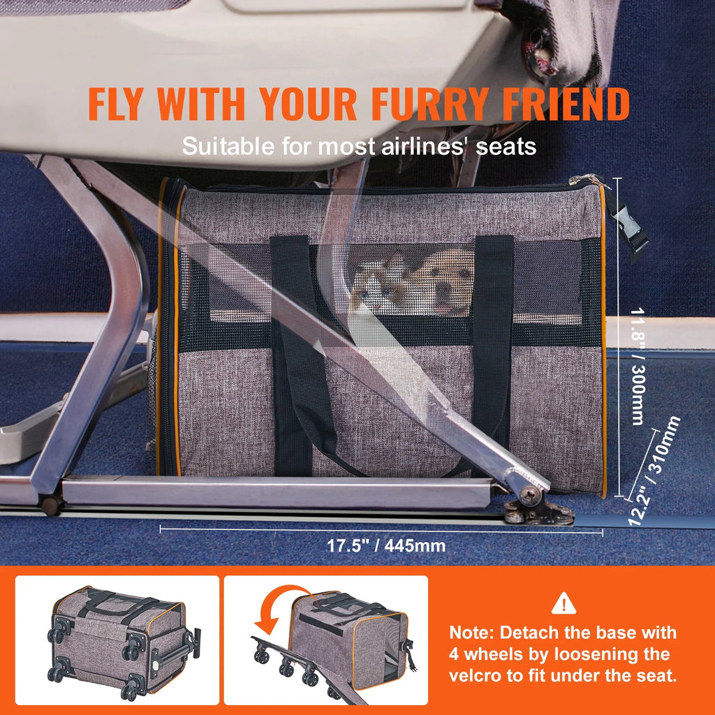 Gray Rolling Pet Vehicle S535