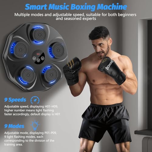 Large Size Wall Mounted Electronic Boxing Target with Boxing Gloves F636