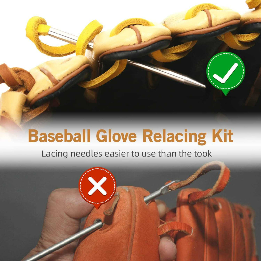 2 Glove Leather Lacing Needle with 2 Glove Locks D88405