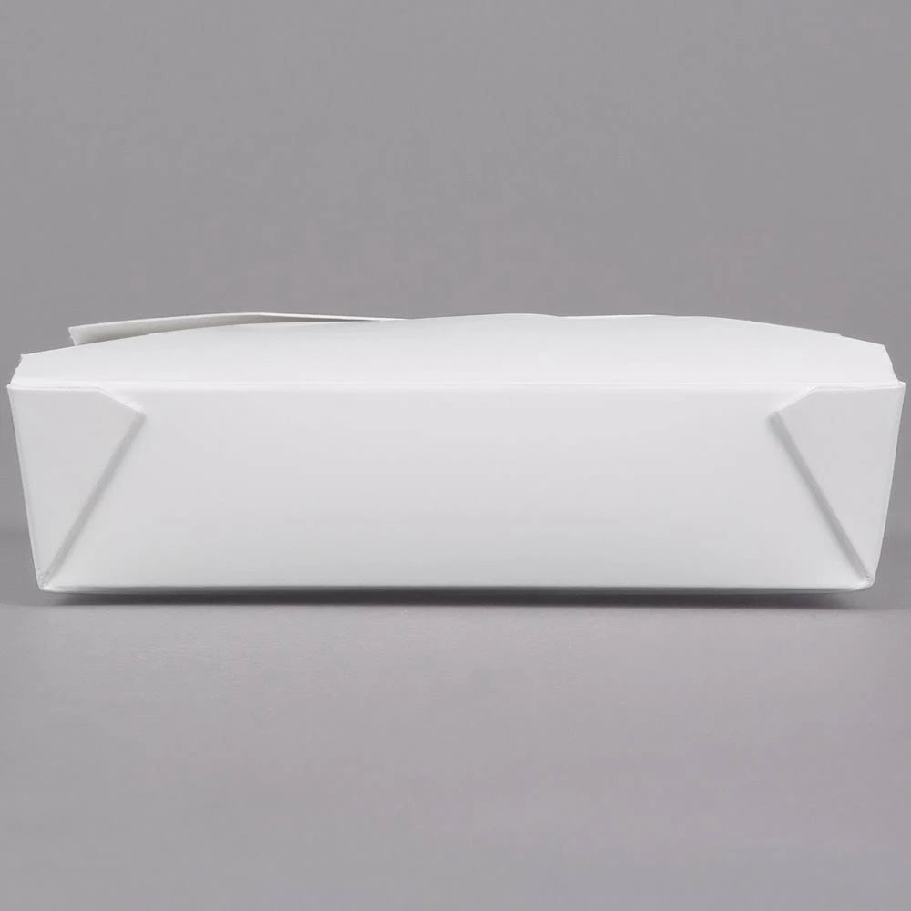 White Microwavable Paper Take-Out Container - 240/Case Y554410